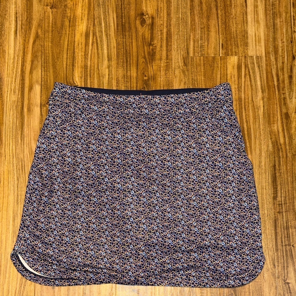 Peter Millar Women's XL 16 skirt skort navy blue UPF stretch golf tennis pockets